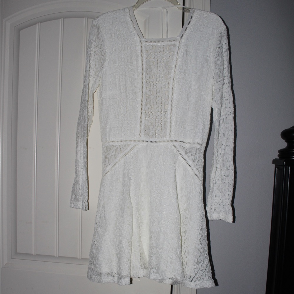 White lace dress