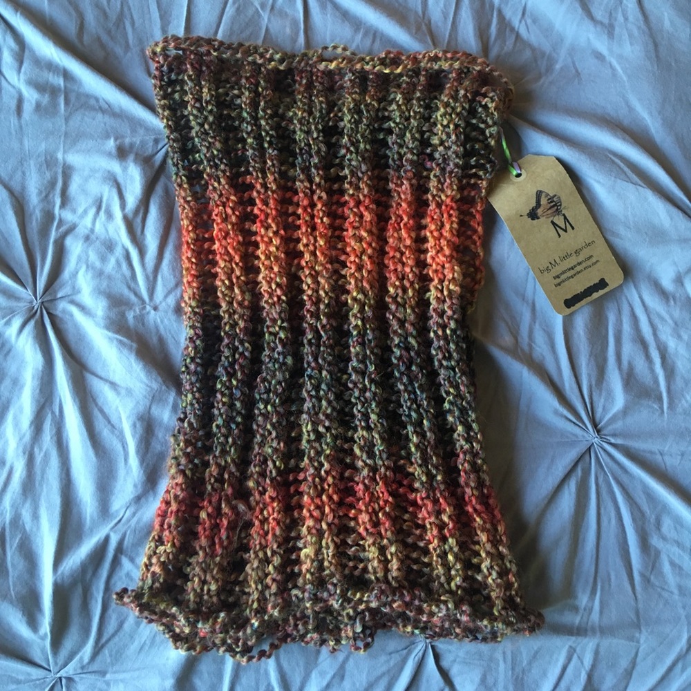 Big M, Little Garden infinity scarf