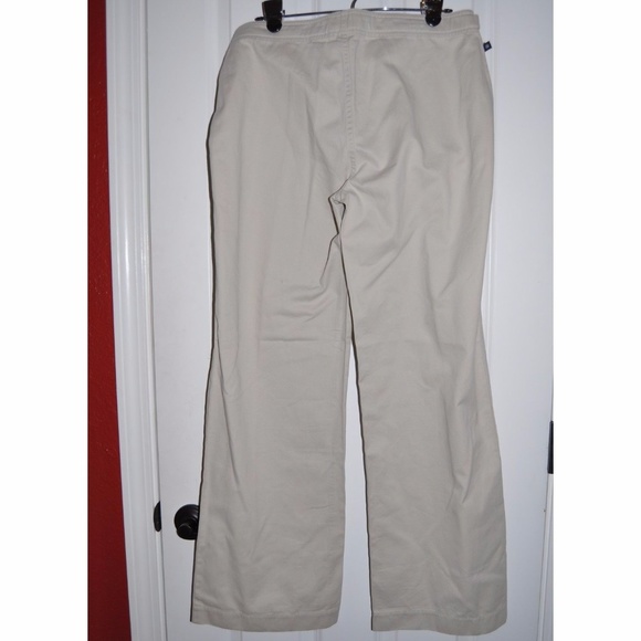 'FINAL' New NAUTICA Wide Leg Chinos Khaki Pant NWT - Picture 5 of 7