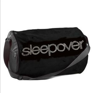 Black Plush “SLEEPOVER” 💎BLING💎 Bag