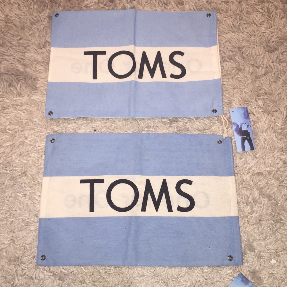 NWT Toms dust bags for shoes