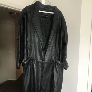 Long Leather Coat