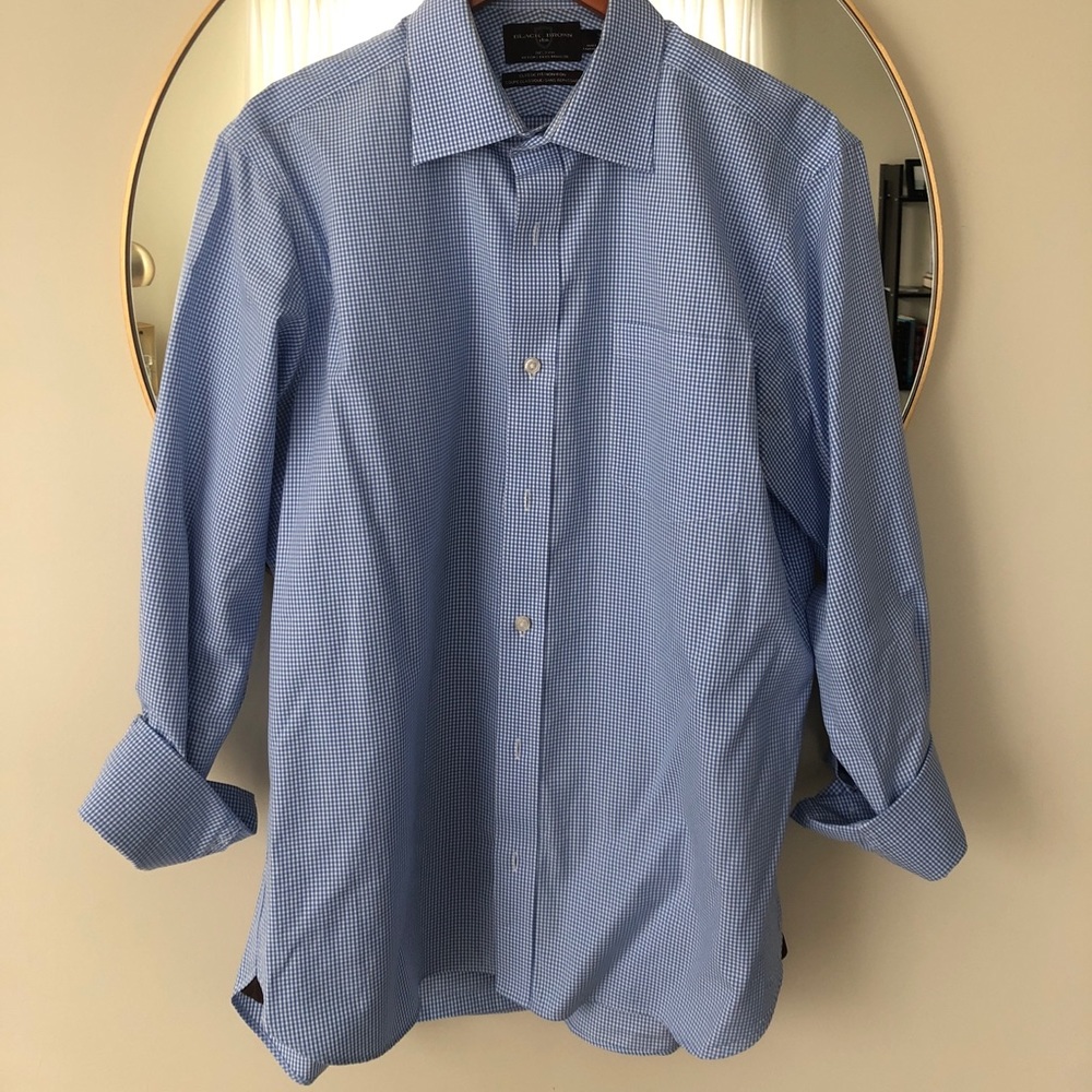 BLACK BROWN 1826 dress button down