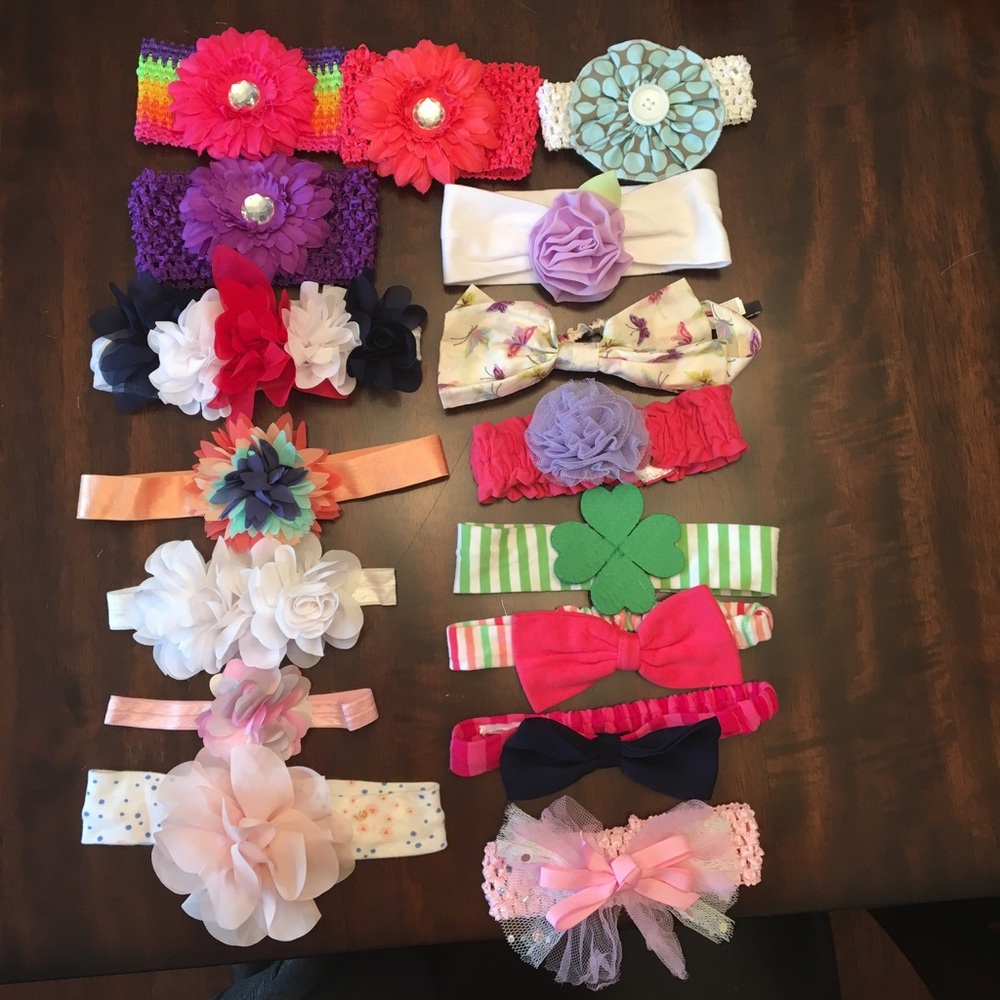 Baby girl headbands lot
