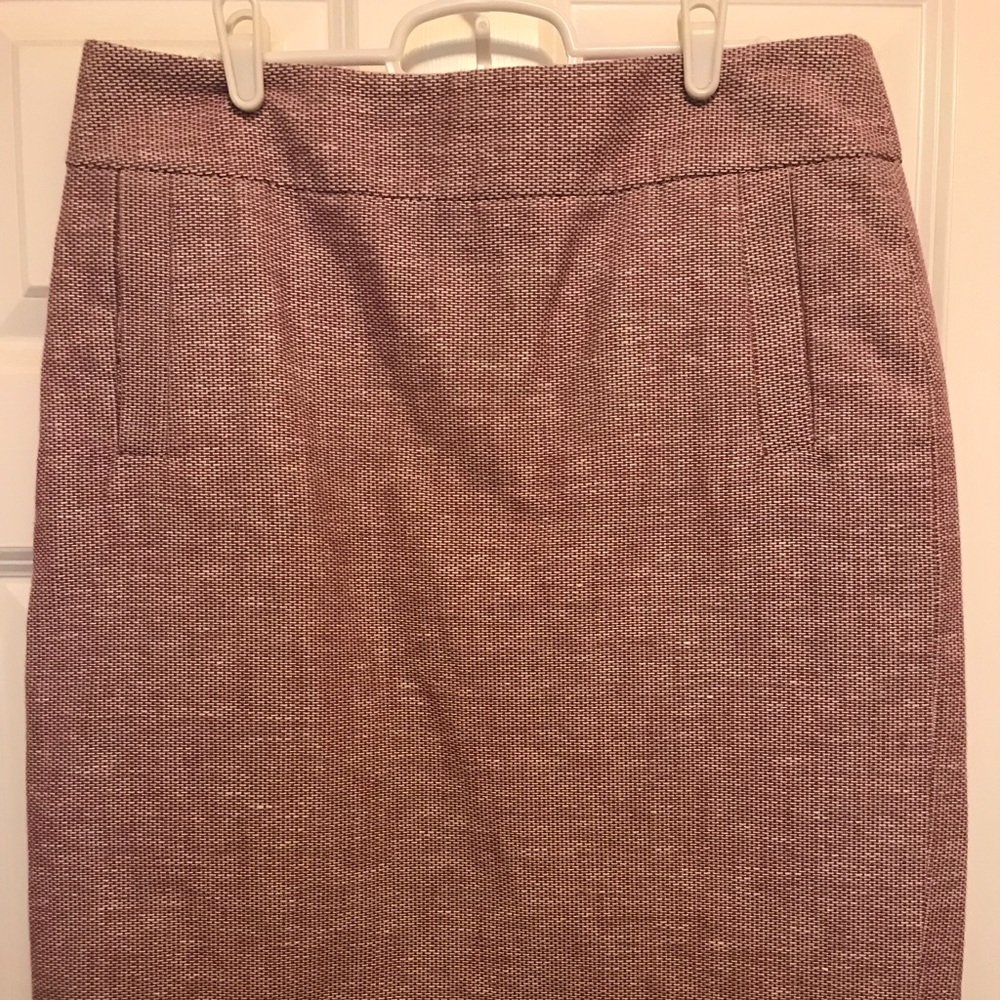 Banana Republic pink tweed pencil skirt