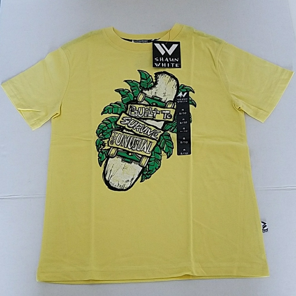 New Shaun White Yellow T-Shirt Skateboard