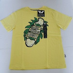 New Shaun White Yellow T-Shirt Skateboard