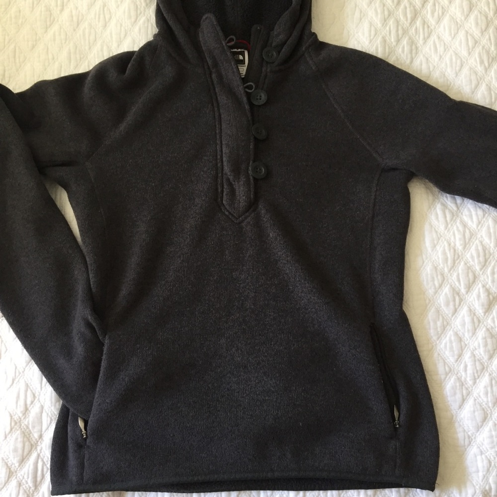 Charcoal Grey North Face M Crescent Sunset Hoodie