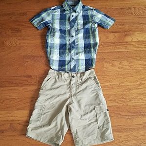 Set of boys Tony Hawk shirt and shorts