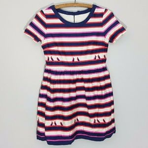 Ochirly | Striped Birds on a Wire Dress