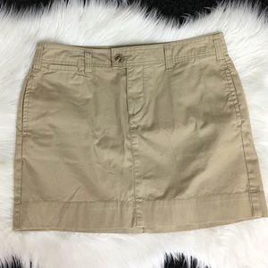 NWOT GAP Favorite Khaki Mini Skirt Size 10