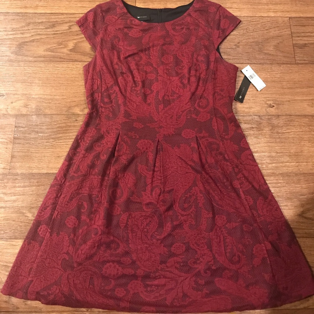 Maroon AB Studio dress size XL