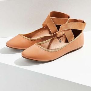 Tan Kimchi Blue Ballet Flats