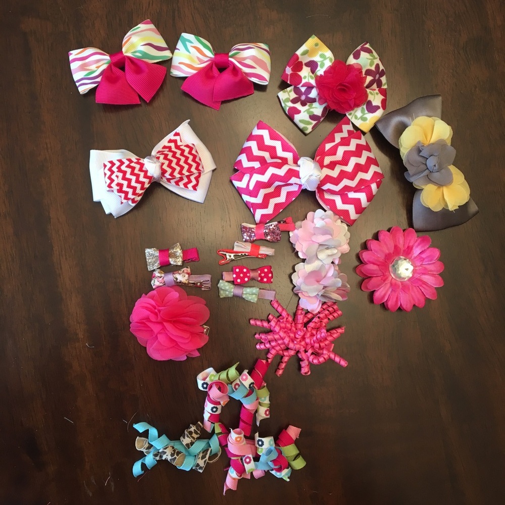 Baby girl bows lot