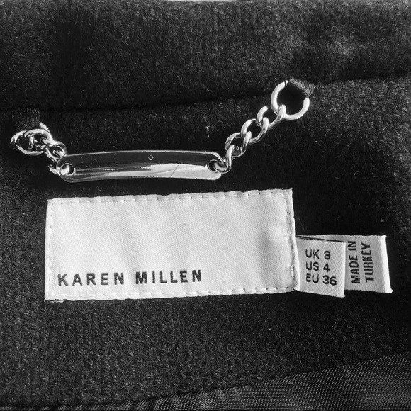 Karen Millen Wool Trench Coat - Picture 6 of 7