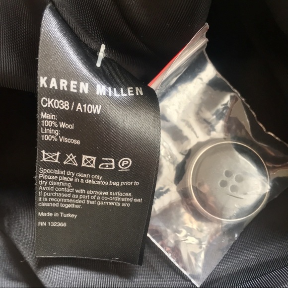 Karen Millen Wool Trench Coat - Picture 7 of 7