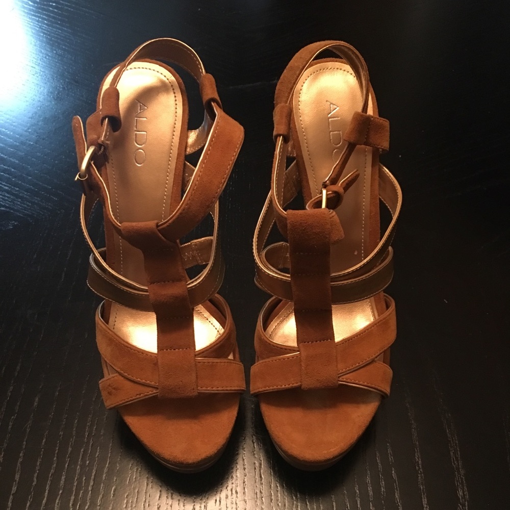 Aldo Gold Platform Heel