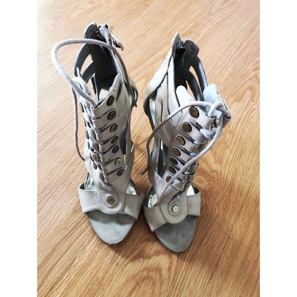 GUESS lace up heels