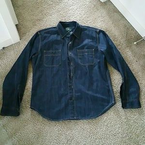 Jcrew denim work shirt size Large