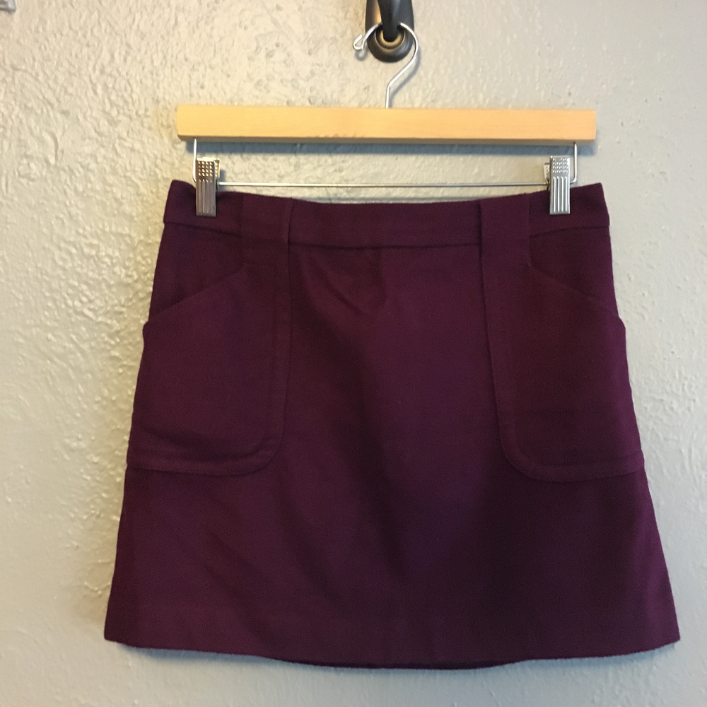 J.Crew Wool Felt Mini Skirt