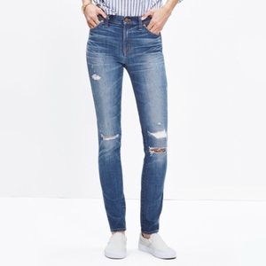 Madewell 9” High-Rise Skinny Jeans: Rip and Repair