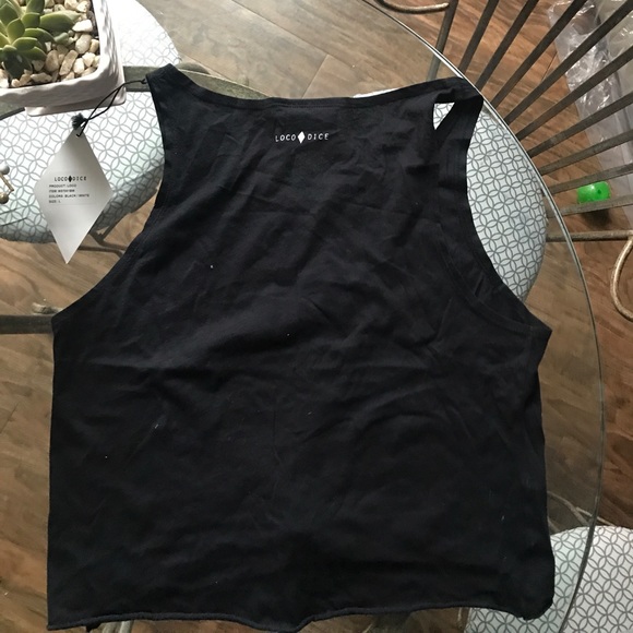 Loco Dice Crop Top Size Large - Picture 2 of 3