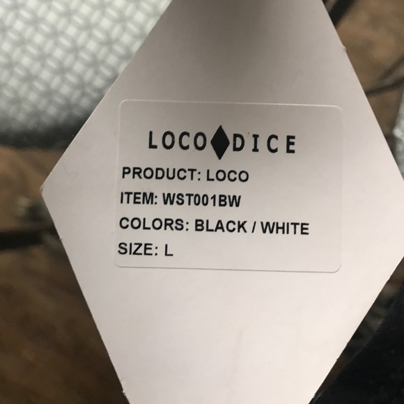 Loco Dice Crop Top Size Large - Picture 3 of 3