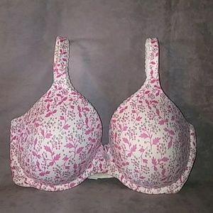 Body by Victoria pink & white floral bra