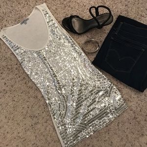 Charlotte Russe Sequins Top