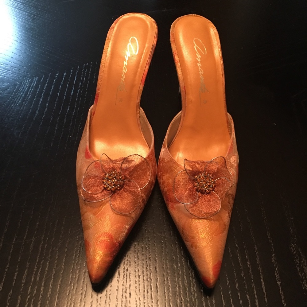 Amante Orange Fantasy Shoe
