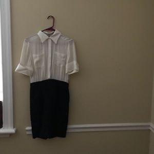 Black and White Alice+Olivia Dress