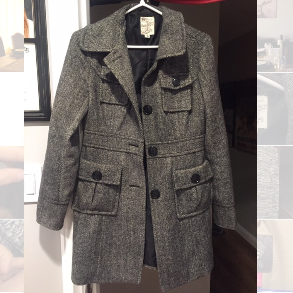 Tulle Herringbone Grey Jacket