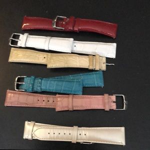 Michele leather watch bands