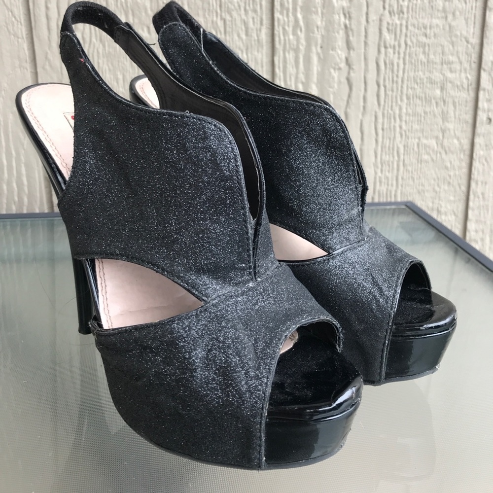 Black Glitter ✨ Heels size 6.5