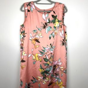 The Limited Floral Pink Sleeveless Dress