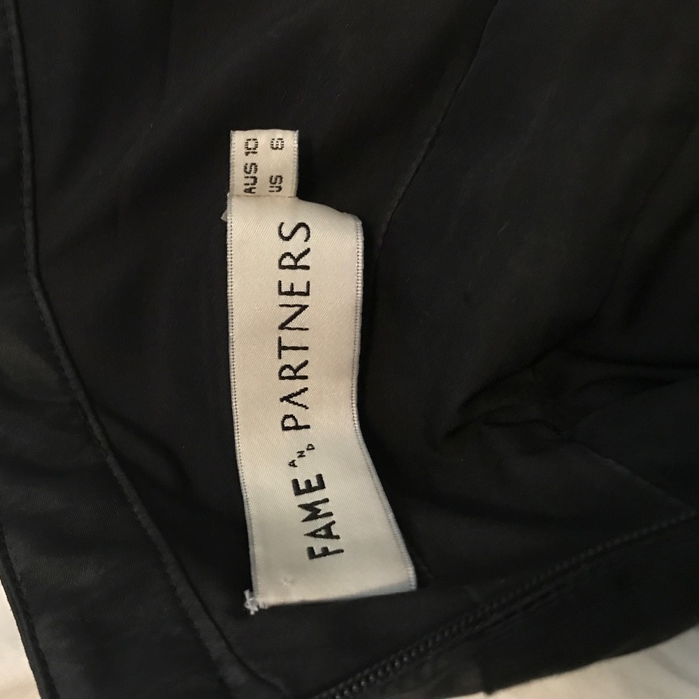 Beautiful black fame and partners gown size 6