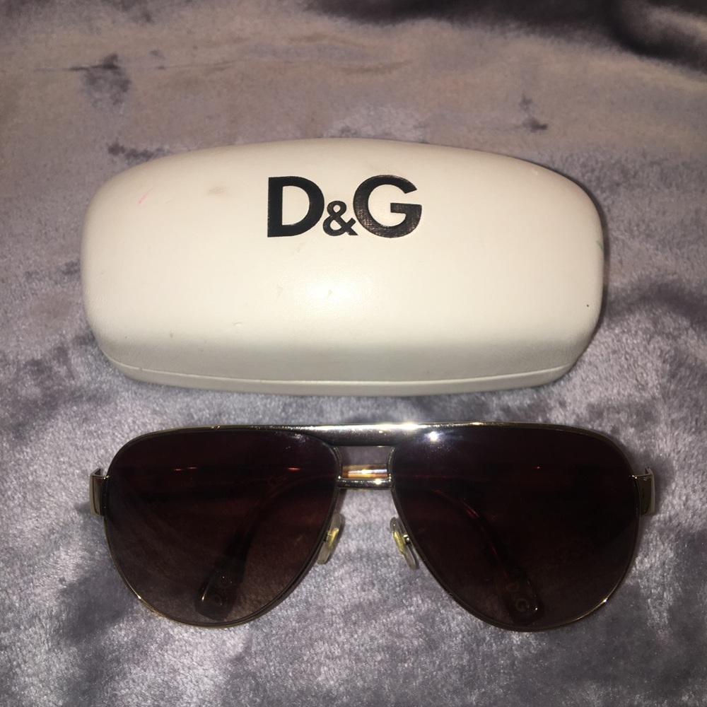 Brown Aviator Dolce & Gabbana Sunglasses