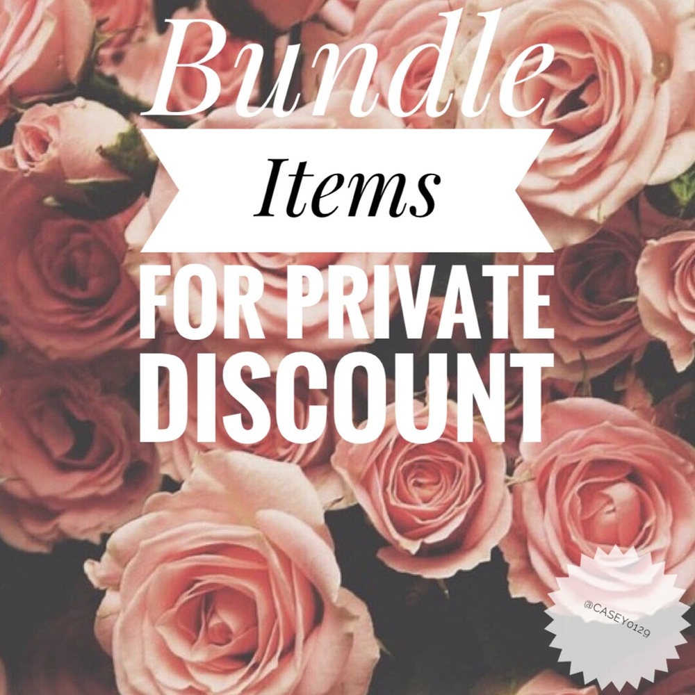 Bundle for private discount!