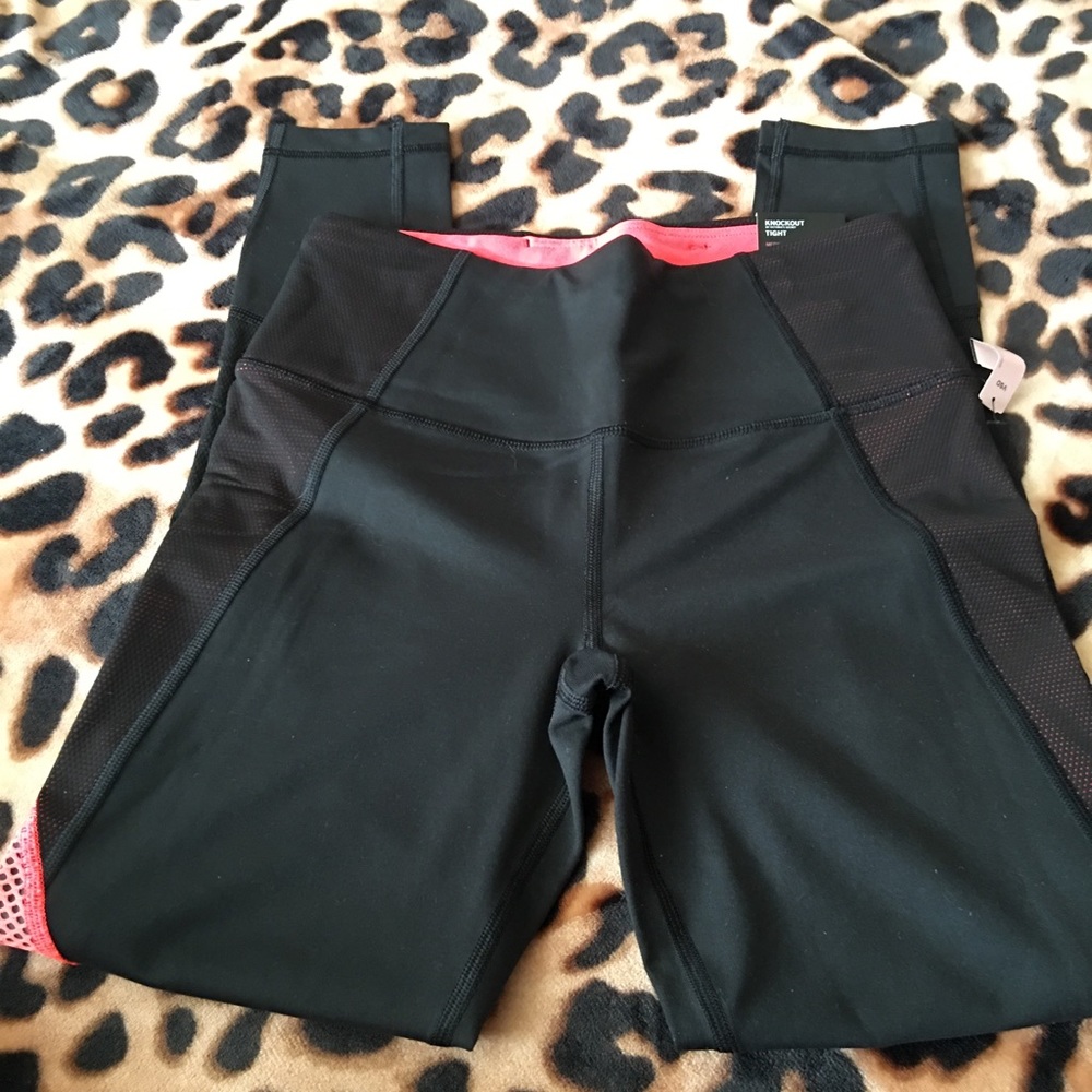 Vsx neon coral mesh leggings small
