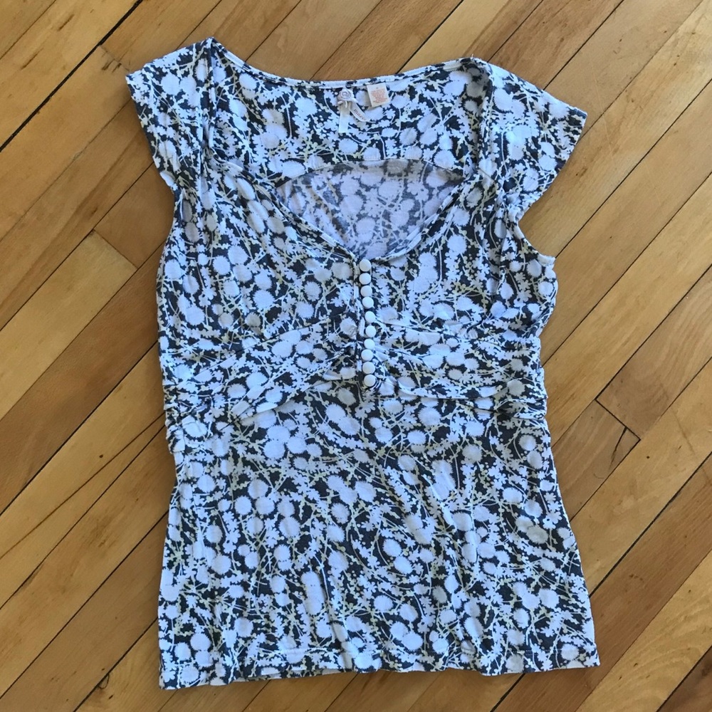 Maeve Floral Short Sleeve with Buttons