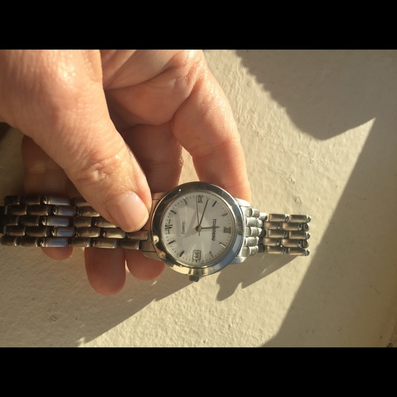 Tourneau Silver bracelet watch with white face main image 5