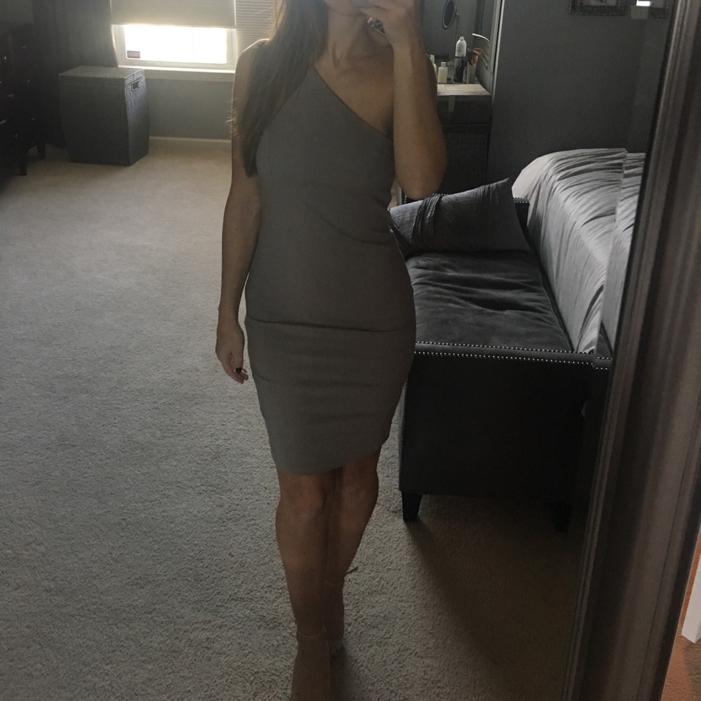 T by Alexander Wang one shoulder dress