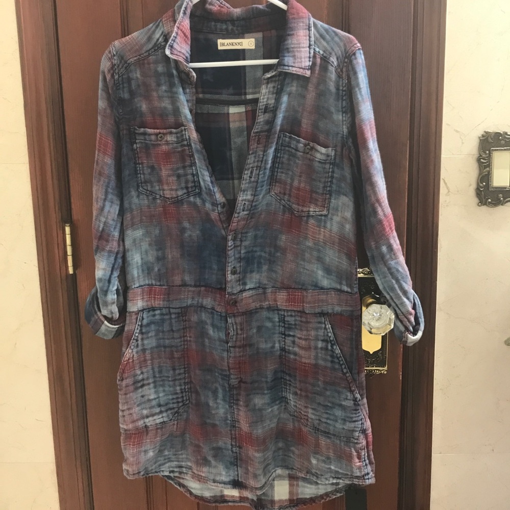 Blank shirt dress
