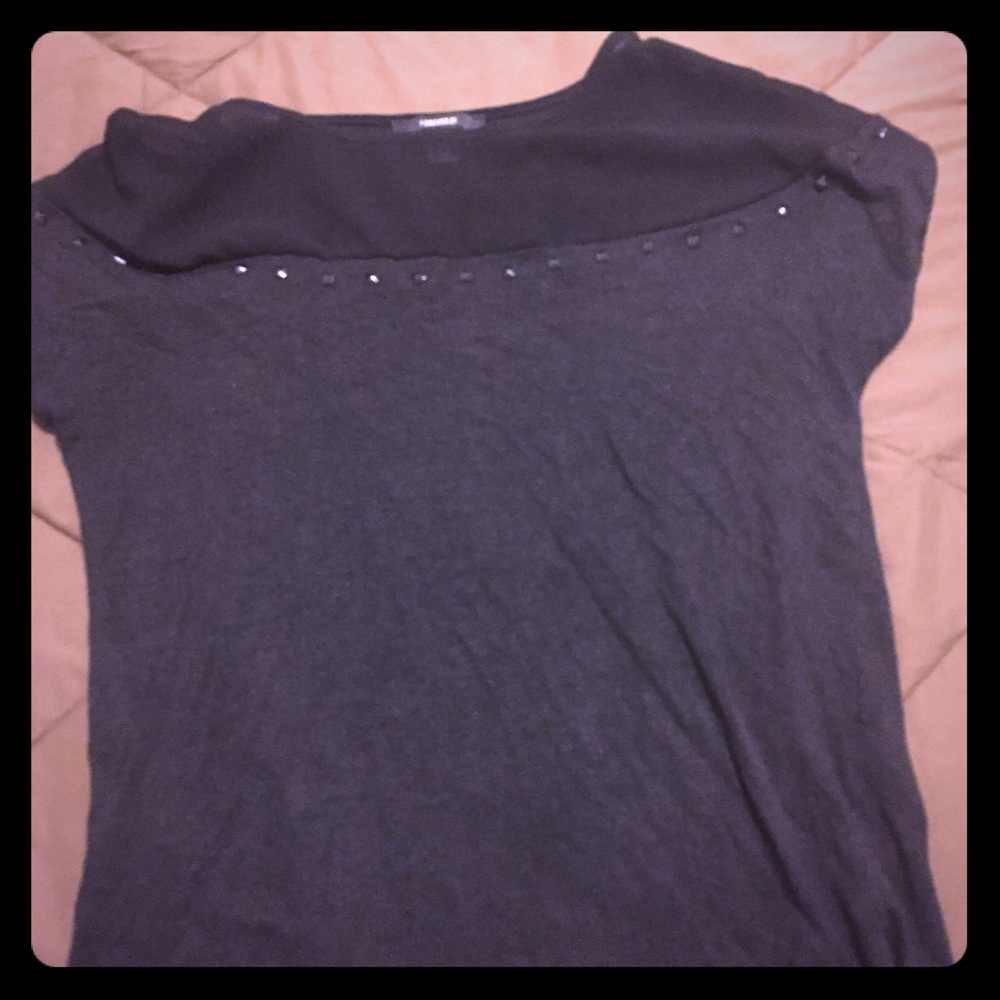 Black studded blouse