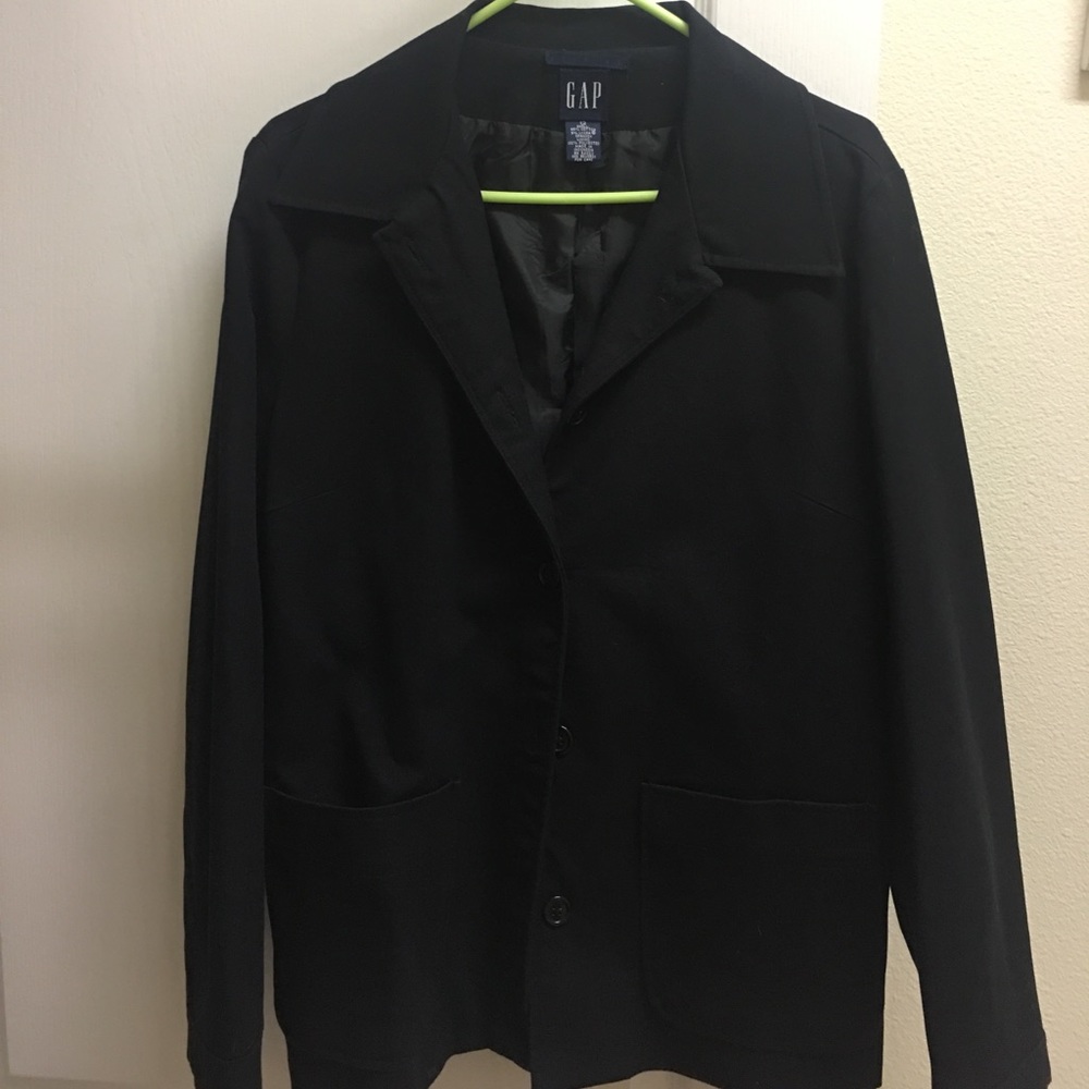 Black button up blazer