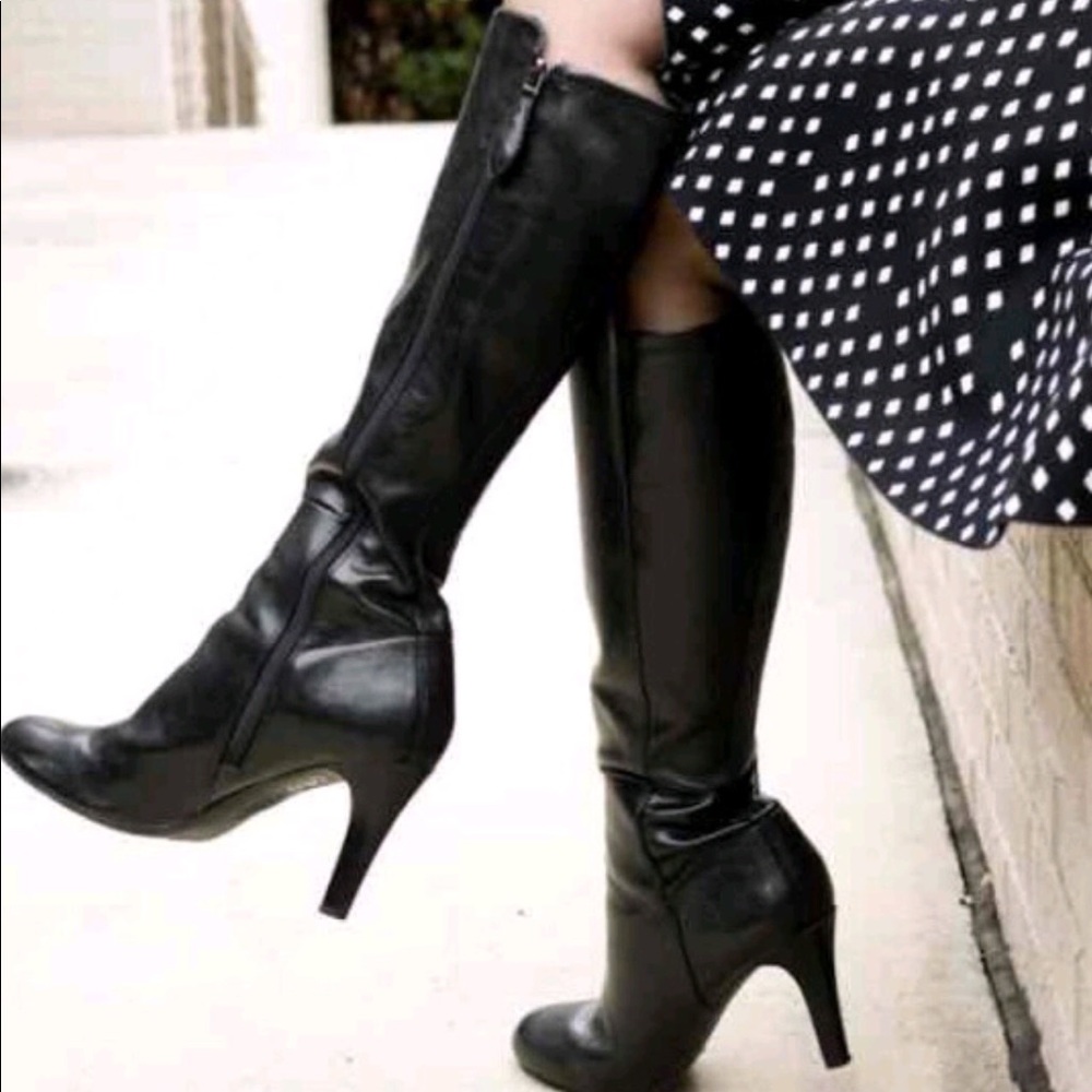 Franco Sarto size 11 m knee high black boots