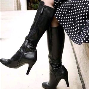 Franco Sarto size 11 m knee high black boots