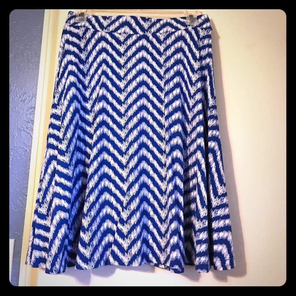 NY&C blue and white skater style skirt