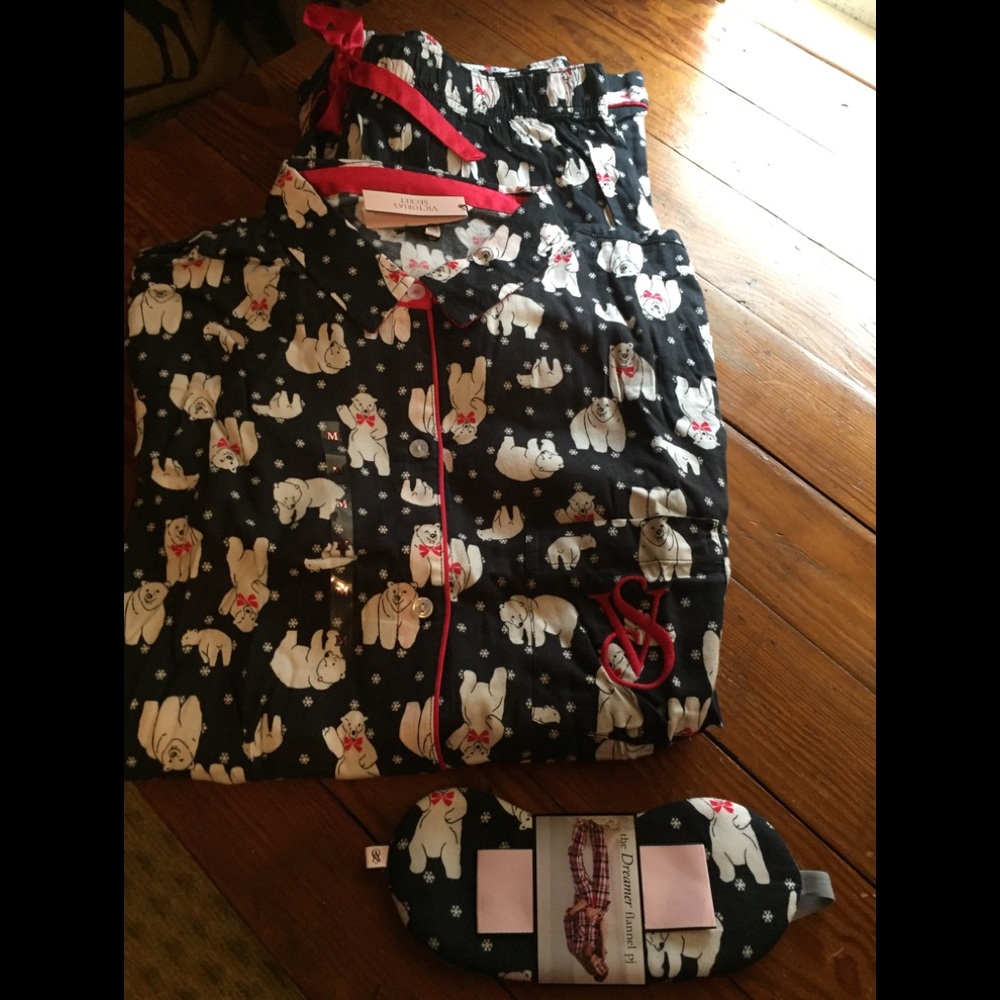 Victoria Secret Flannel PJ set. Size M