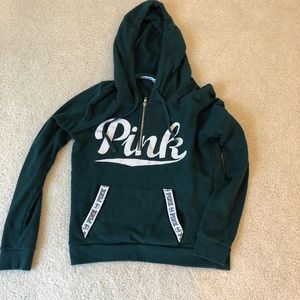 Pink quarter zip hoodie